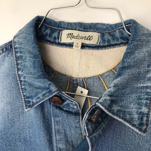 NWT Madewell Strawberry Embroidered Workwear Denim - Picture 6 of 8